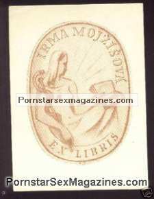 exlibris nude erotic bookplate