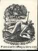 ExLibris Erotic Nude Woman Sleeping Frank Ivo VAN DAMME