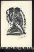 ExLibris Nude Couple love bookplate Frank Ivo Van Damme